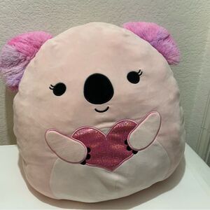 NWOT Squishmallows Rare Kaelea the Koala Pink Valentines 18”
